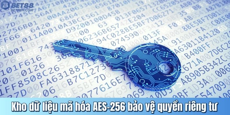 Kho dữ liệu mã hóa AES‑256 bảo vệ quyền riêng tư